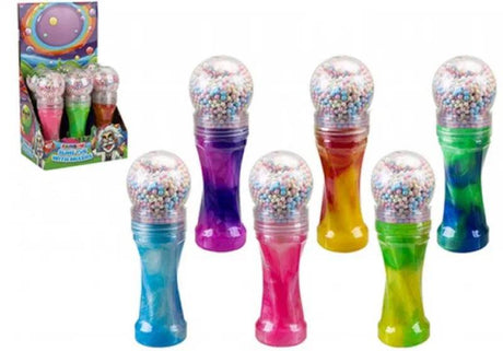 2-Tone Slime Microphone Shaped Bottle Assorted Colours - Mill Race Garden Centre