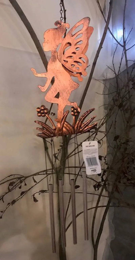 Metal Fairy Windchime Bronze - Mill Race Garden Centre