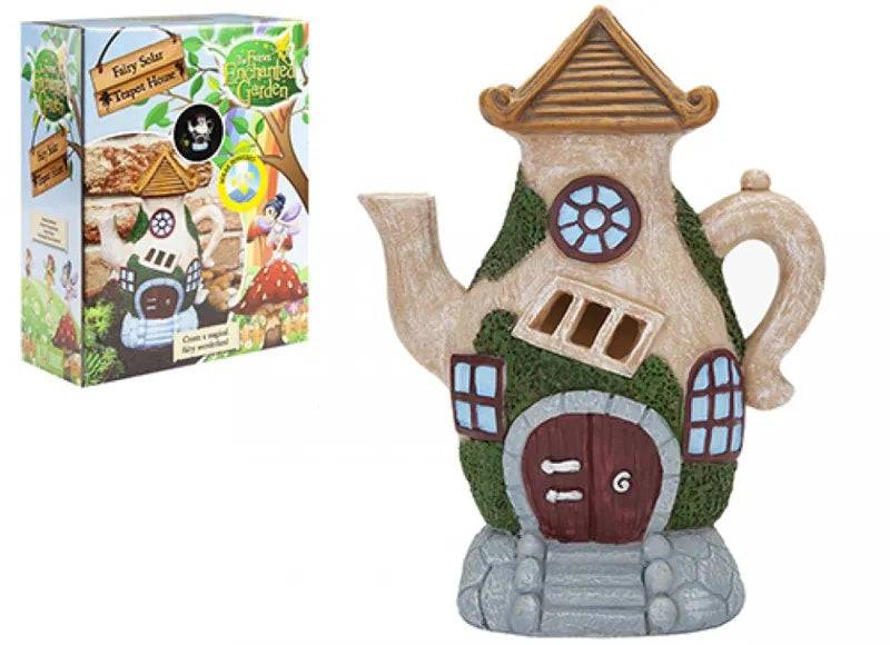 Secret Fairy Garden Solar Teapot House by PMS