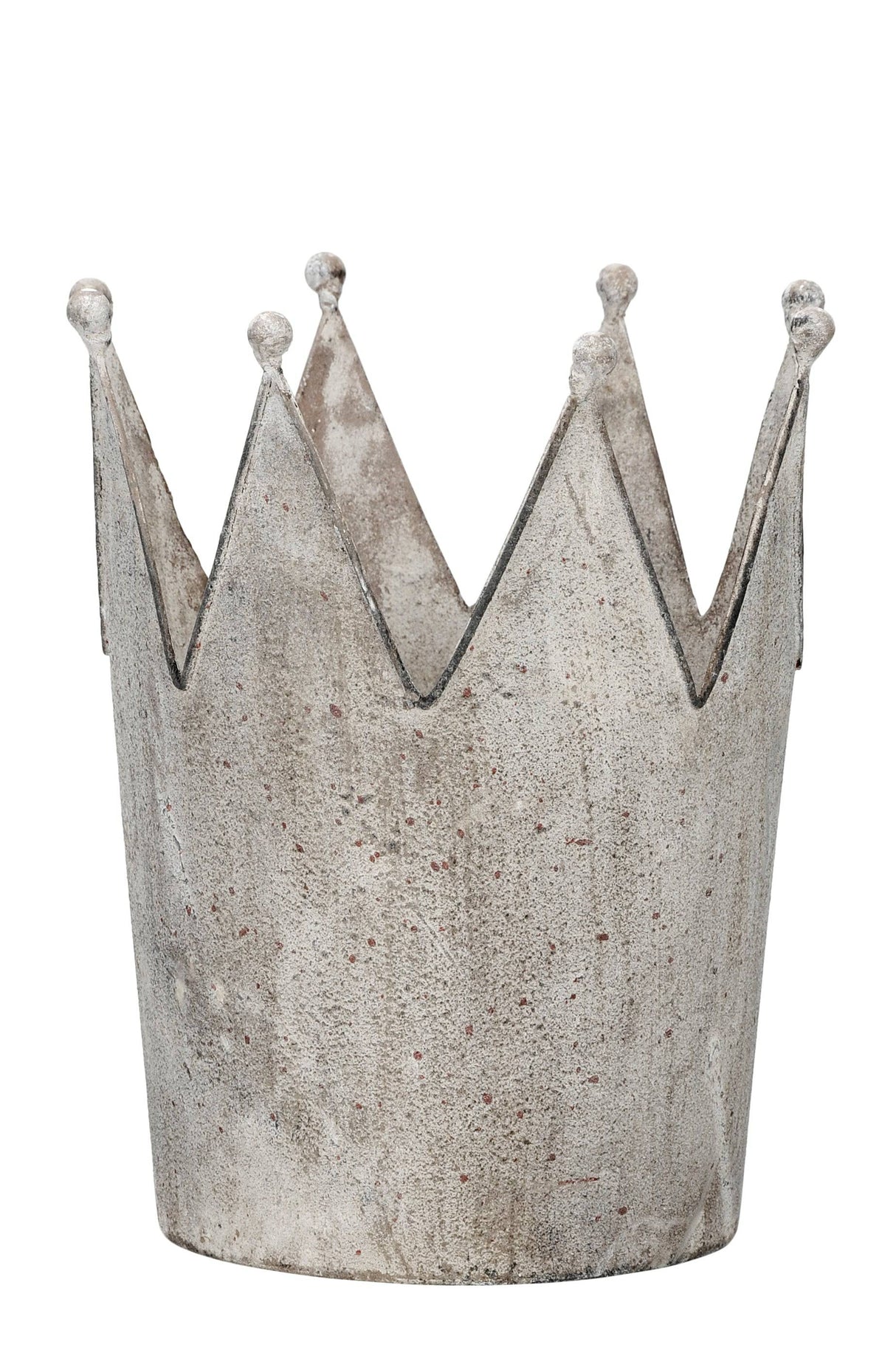 Large Grey Crown Bucket 23.5cm