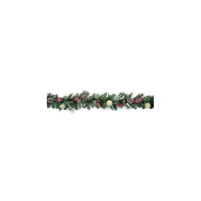 1.8M Garland Red White - Mill Race Garden Centre