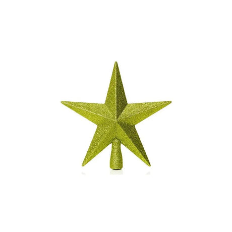 20cm Green Tree Top Star - Mill Race Garden Centre