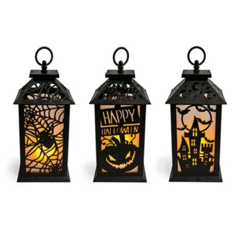 30cm Flame Effect Lantern with - Mill Race Garden Centre