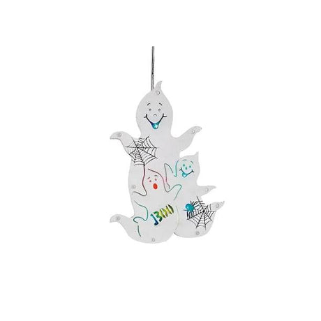 30cm Premier Halloween Ghost Family 8 LED Plaque - Mill Race Garden Centre