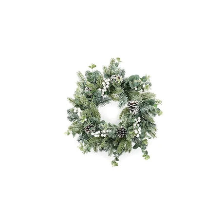 50CM Eucalyptus Wreath with - Mill Race Garden Centre