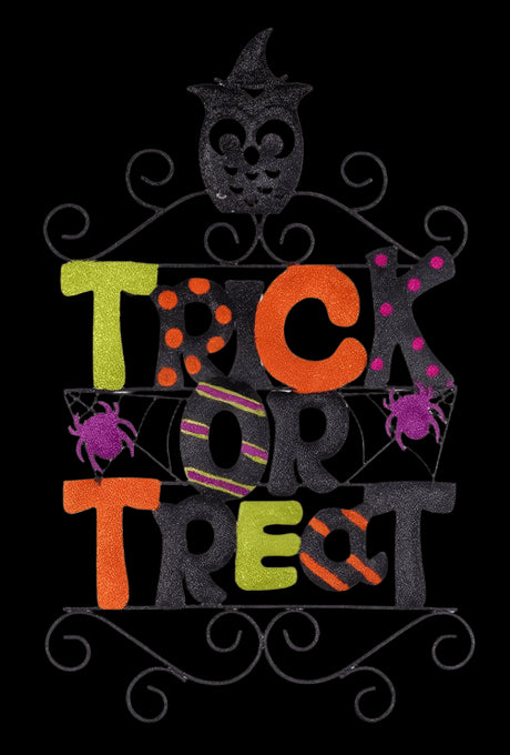 64cm Trick or Treat Halloween Wall Sign by Premier - Mill Race Garden Centre