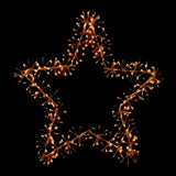 90cm Rose Gold Star Cluster w- - Mill Race Garden Centre