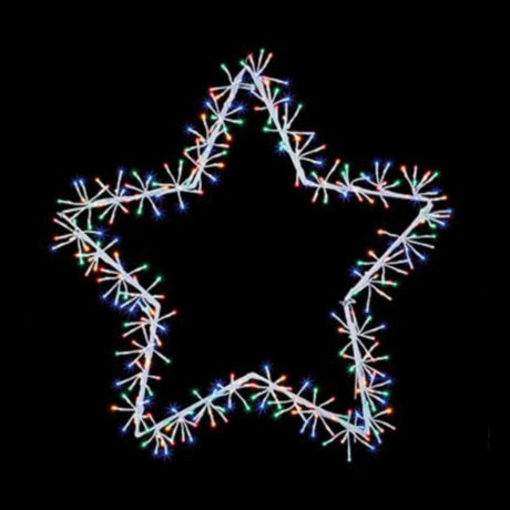 90cm White Star Cluster with - Mill Race Garden Centre