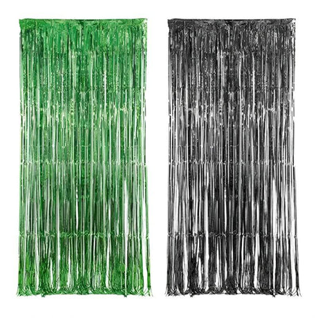 Halloween 2m Shiny Curtain Assorted - Mill Race Garden Centre