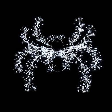 Halloween 90cm Silver StarBurst Spider by Premier - Mill Race Garden Centre