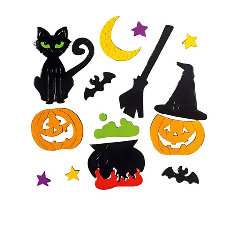 Halloween Gel Window Witches Stickers Assorted by Premier - Mill Race Garden Centre