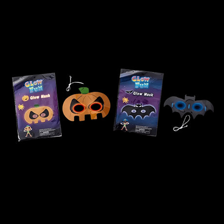 Halloween Pumpkin or Bat Glow Eye Mask by Premier - Mill Race Garden Centre