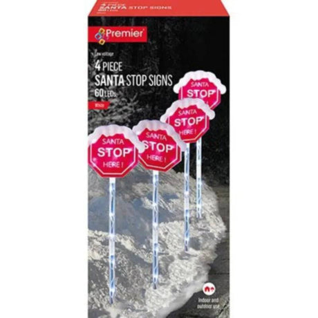 Path Light Santa Stop Here - Mill Race Garden Centre