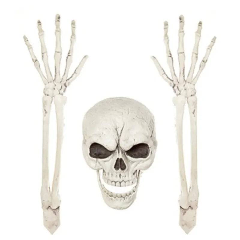 Skeleton Stakes Arms & Skull 3pk 44cm - Mill Race Garden Centre