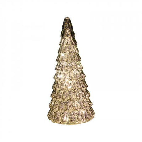 LED Silver Xmas Tree - Medium - Mill Race Garden Centre