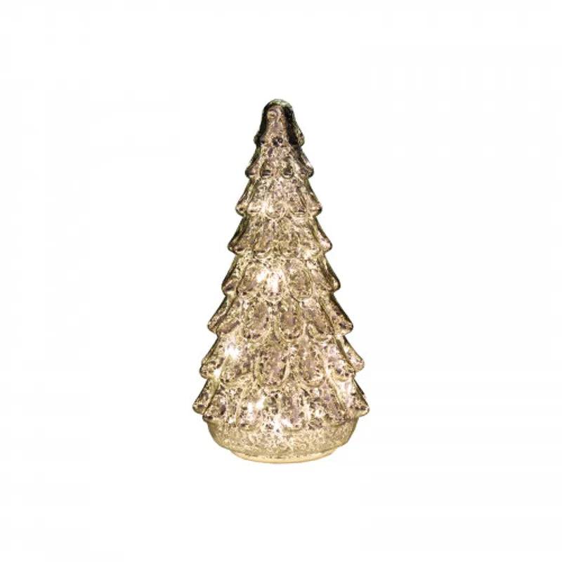 LED Silver Xmas Tree - Small - Mill Race Garden Centre