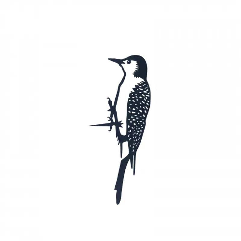 Metal Woodpecker Tree Silhouette - Mill Race Garden Centre