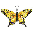 Metal Yellow Butterfly Wall Art Large - Mill Race Garden Centre