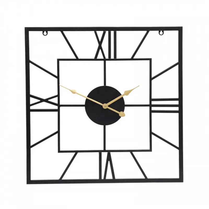 Square Silhouette Wall Clock - Mill Race Garden Centre