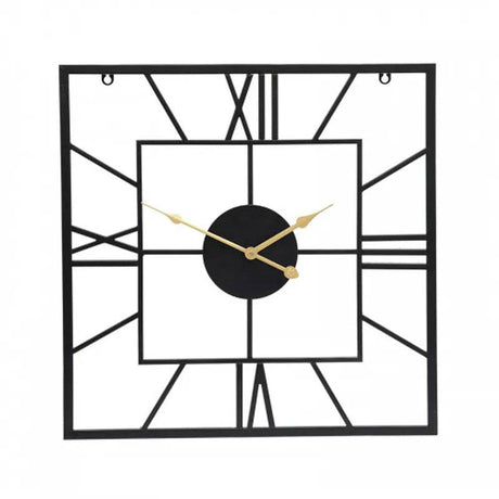 Square Silhouette Wall Clock - Mill Race Garden Centre