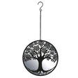 Tree of Life Hanging Mirror Silhouette - Mill Race Garden Centre