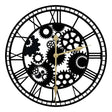 Wall Clock Cogs Silhouette - Mill Race Garden Centre