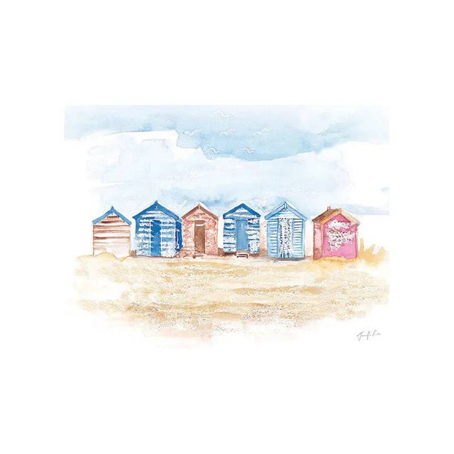 Canvas Jennifer Rose (Beach Huts) 30X40 - Mill Race Garden Centre