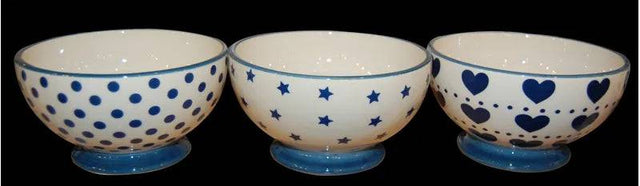 Bowl Blue & White 15cm - Mill Race Garden Centre