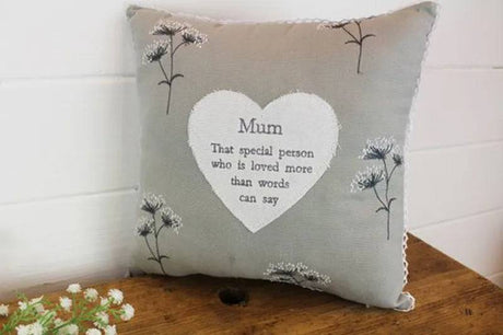 Mum Applique Cushion - Mill Race Garden Centre