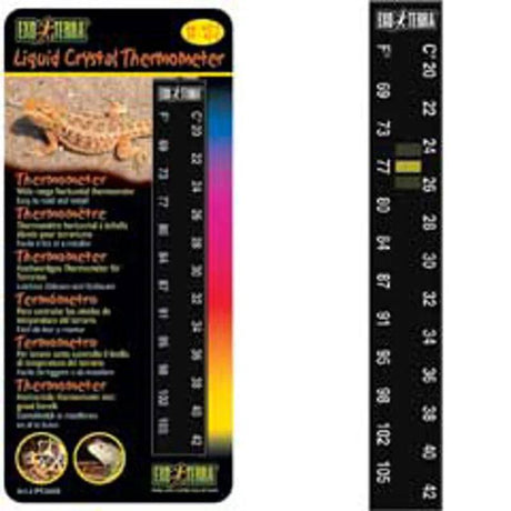 Exo Terra Wide Range Horizontal Thermometer - Mill Race Garden Centre