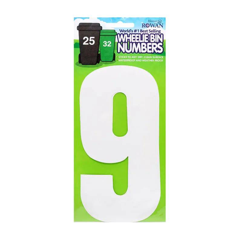 Rowan Classic Bin Numbers Fluorescent Reflective Wheelie Bin Number rowan-classic-bin-numbers-fluorescent-reflective-wheelie-bin-number