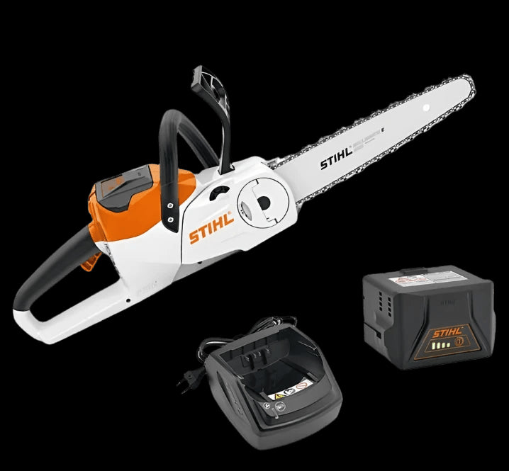 STIHL MSA 140 Compact Cordless Chainsaw Set Inc battery charger - Mill Race Garden Centre