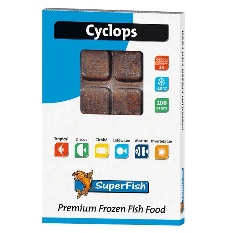 SuperFish Frozen Fish Food Cyclops 100g