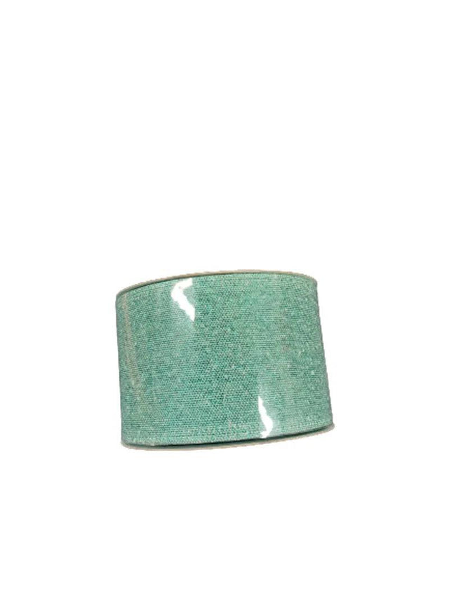 Fabric Ribbon Teal 2.5x10Y - Mill Race Garden Centre