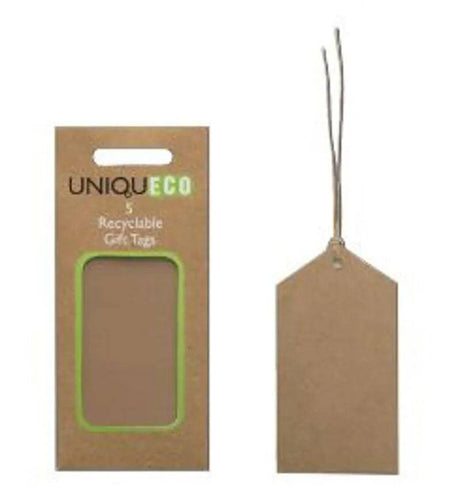 Gift Tag Kraft pack of 5 Natural - Mill Race Garden Centre