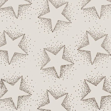 Glitter Rollwrap Golden Christmas Dotty Star Sand On Alabas 2m - Mill Race Garden Centre