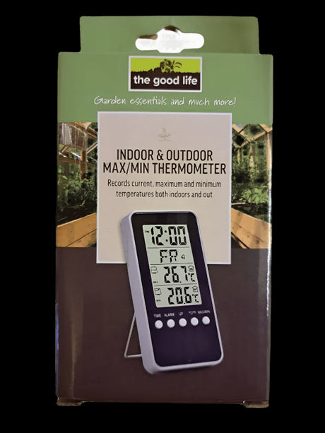 Digital Indoor and Outdoor Max / Min Thermometer - Mill Race Garden Centre