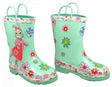 Lily Bobtail Wellingtons Mint Green Size 6 - Mill Race Garden Centre