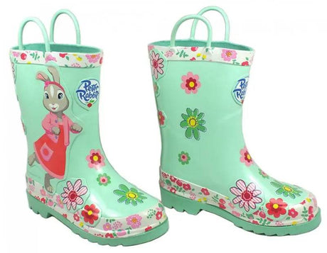 Lily Bobtail Wellingtons Mint Green Size 8 - Mill Race Garden Centre