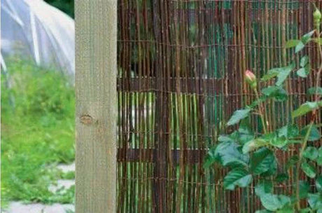 Willow Screen 4m x 1m Natural - Mill Race Garden Centre