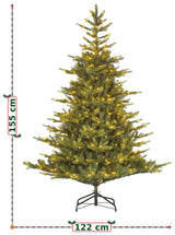 Edelman Black Box Grimshaw Prelit Artificial Christmas Tree with Warm White LEDs, Timer and Dimmer