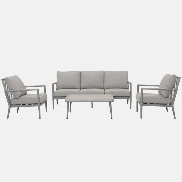 Kettler Trento 5-seat rope lounge set with metal frame, outdoor cushions, and stylish seating for patio or garden.