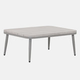 Kettler Trento 5 seat rope lounge set includes a coffee table with woven rope seating and metal frame for outdoor relaxation.