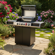 Enders Uniq 3 IK Cruster Gas BBQ with sleek design and multiple burners for outdoor grilling.