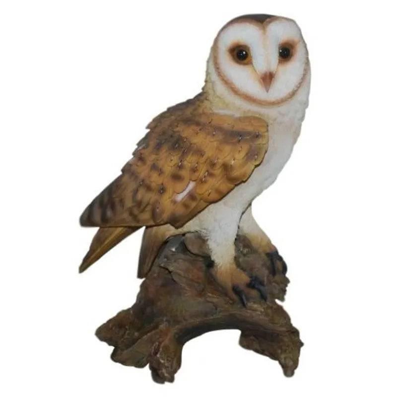 Barn Owl Real Life Ornament Size B by Vivid Arts - Mill Race Garden Centre