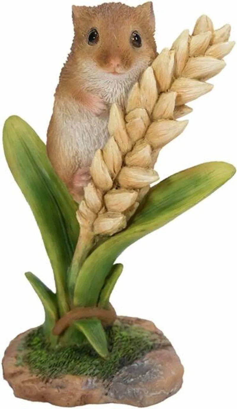 Harvest Mouse on Wheat Ear Resin Ornament by Vivid Arts