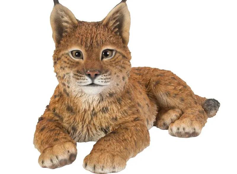 Laying Lynx Real Life Resin Ornament by Vivid Arts