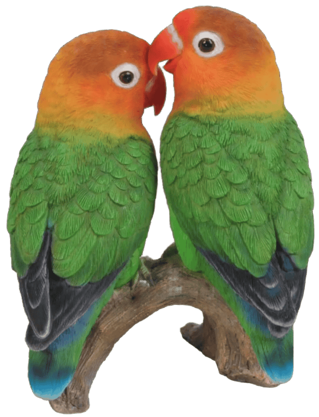 Love Birds Pair Real Life Ornament by Vivid Arts - Mill Race Garden Centre