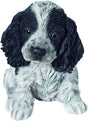 Pet Pals Black / White Cocker Spaniel Pup Ornament Size F by Vivid Arts - Mill Race Garden Centre