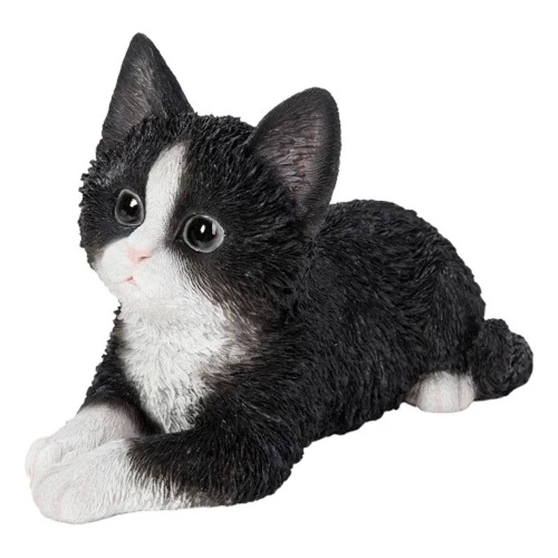 Pet Pals Laying Black and White Kitten by Vivid Arts